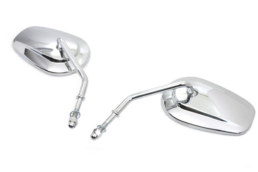 Chrome Taper Convex Mirror Set