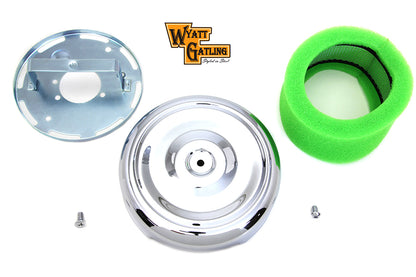 Wyatt Gatling 8 Round Air Cleaner Chrome