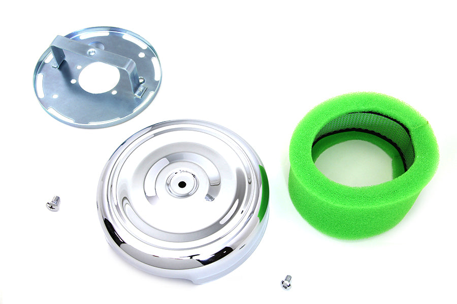Wyatt Gatling 8 Round Air Cleaner Chrome