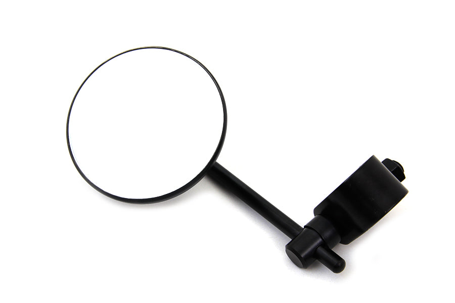 Black 3 Round Mini Mirror with Clamp on Stem