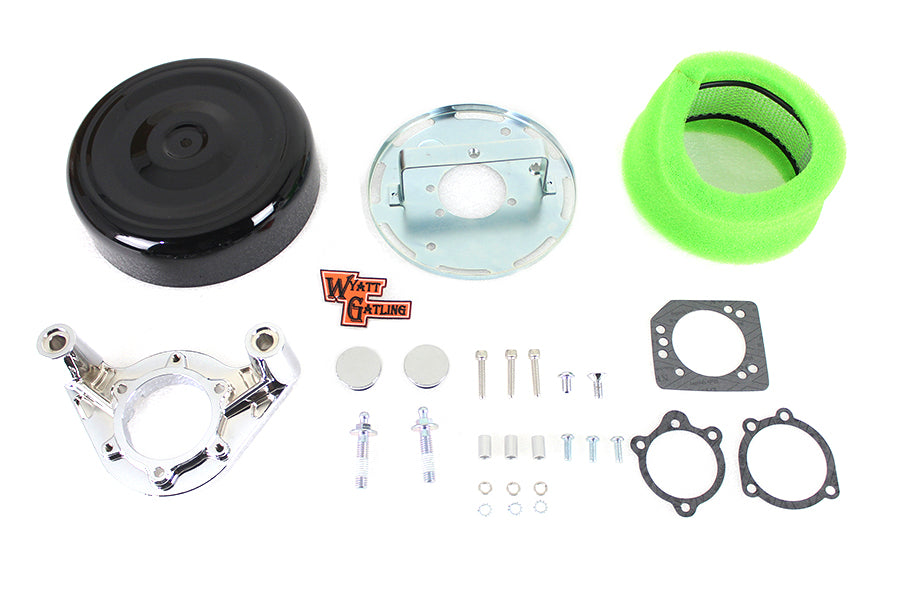 8 Air Cleaner Kit Black