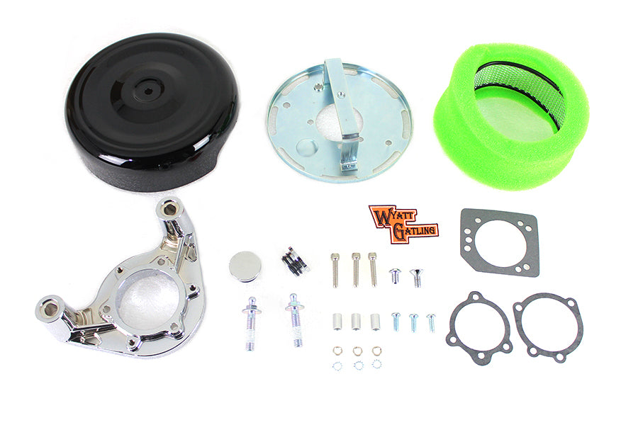8 Air Cleaner Kit Black