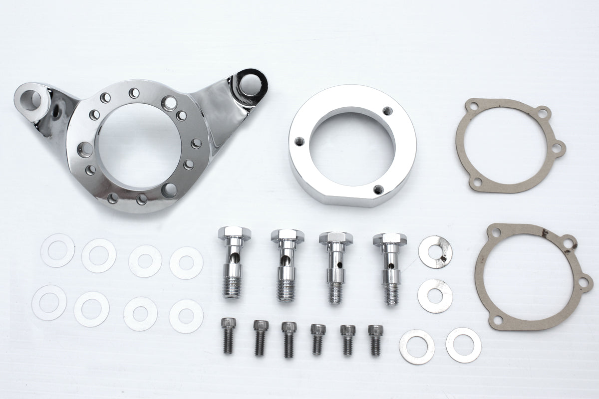 Air Cleaner Bracket Kit Chrome Billet