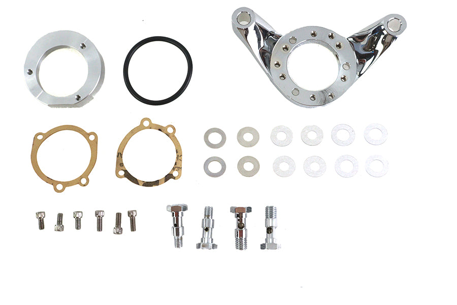 Air Cleaner Bracket Kit Chrome Billet