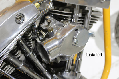 Tourist Trophy Shorty Carburetor Air Snoot Polished Alloy