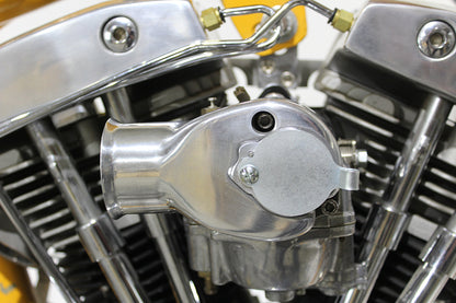 Tourist Trophy Shorty Carburetor Air Snoot Polished Alloy