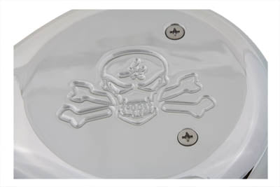 Teardrop Air Cleaner Skull Chrome