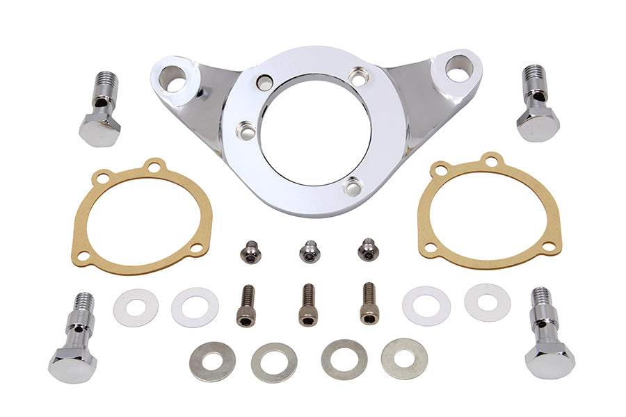 Air Cleaner Bracket Kit Chrome Billet