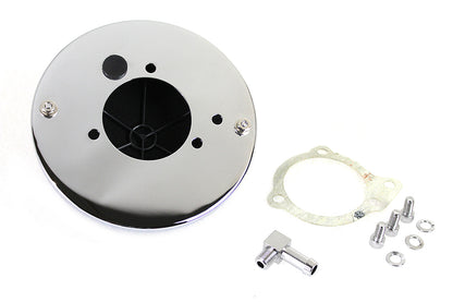 Wyatt Gatling Round Mesh Air Cleaner Chrome
