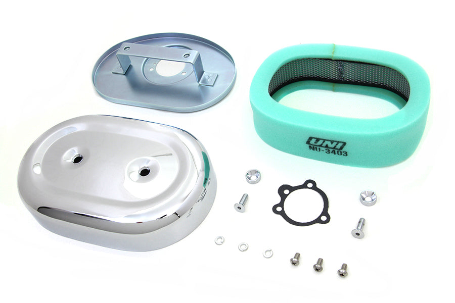 Chrome Oval Air Cleaner Assembly