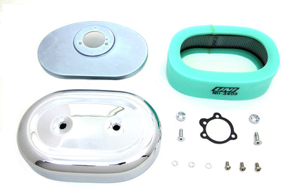 Chrome Oval Air Cleaner Assembly