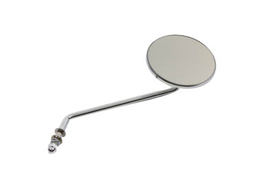 Round Mirror with Long Stem Chrome