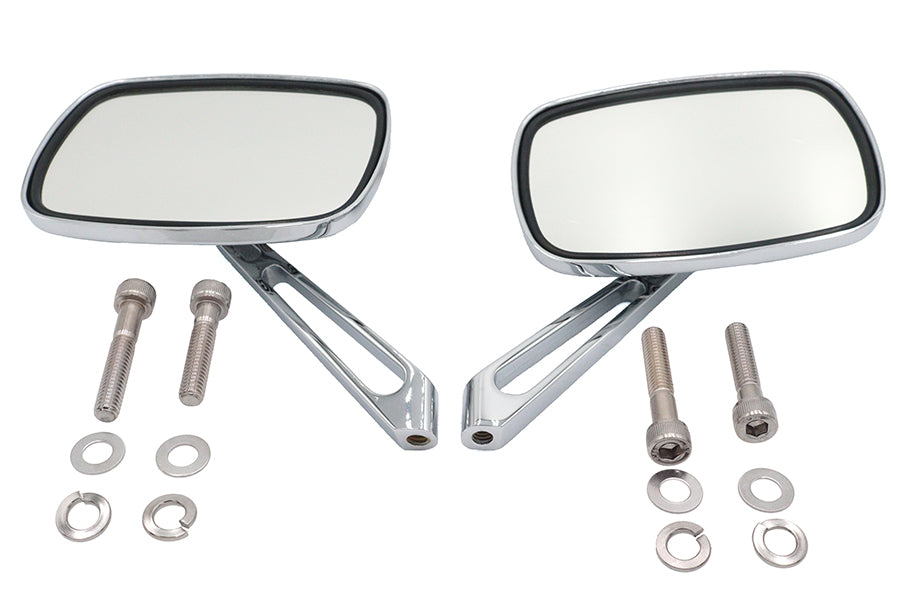 Chrome Eagle Spirit Mirror Set