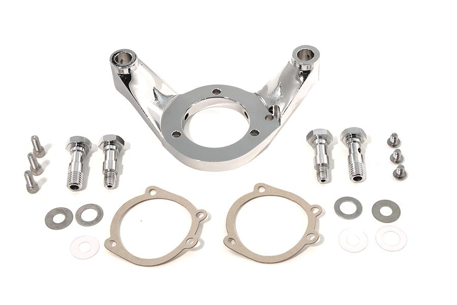 Air Cleaner Bracket Kit Chrome Billet
