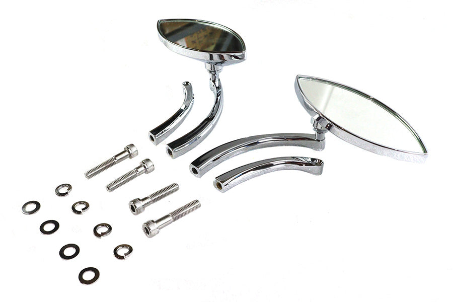 Eagle Eye Mirror Set Billet Chrome