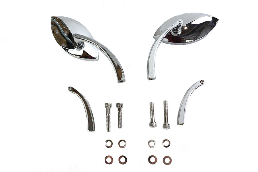 Eagle Eye Mirror Set Billet Chrome