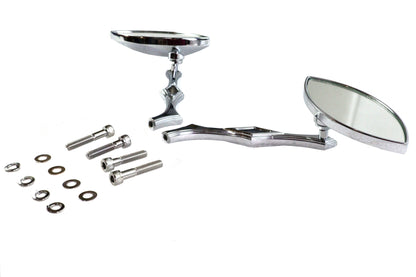 Eagle Eye Mirror Set Billet Chrome