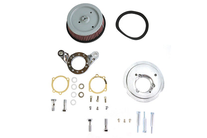 Hi-Flow Air Cleaner Backing Plate Kit Chrome