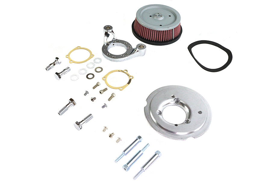 Hi-Flow Air Cleaner Backing Plate Kit Chrome