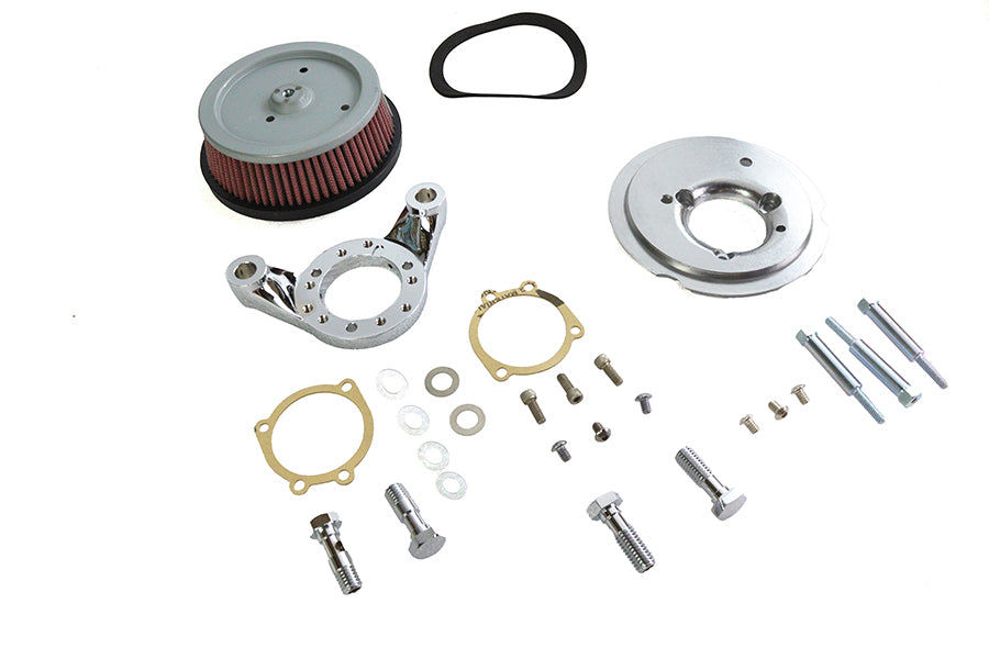 Hi-Flow Air Cleaner Backing Plate Kit Chrome
