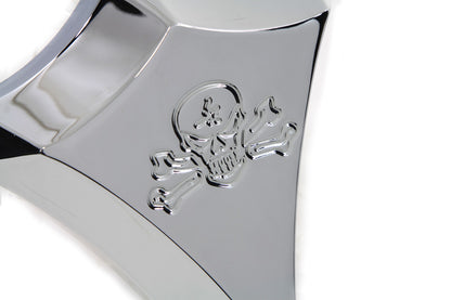 Billet Carburetor Cover Skull Style Chrome