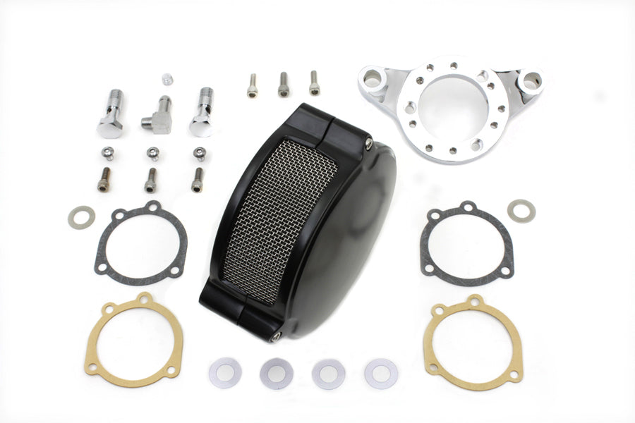 Black Wyatt Gatling Air Cleaner Assembly
