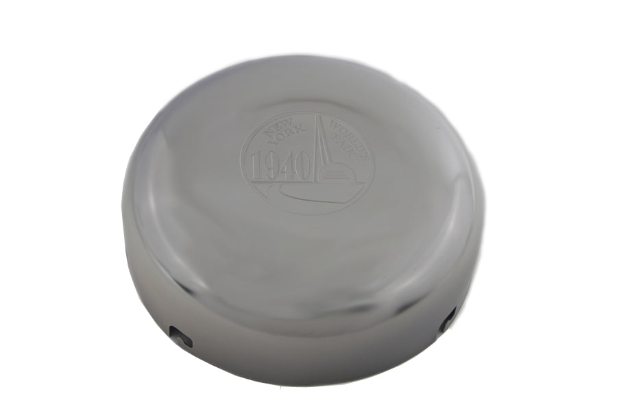 7 World's Fair Logo Chrome Air Cleaner Cover