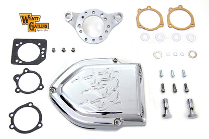 Chrome Wyatt Gatling Air Cleaner Assembly
