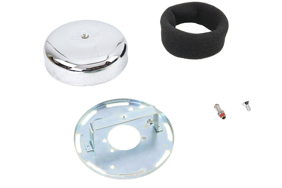 7 Round Air Cleaner Chrome