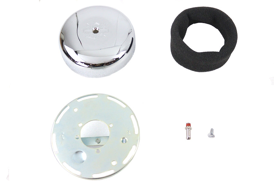 7 Round Air Cleaner Chrome