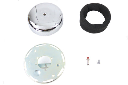 7 Round Air Cleaner Chrome