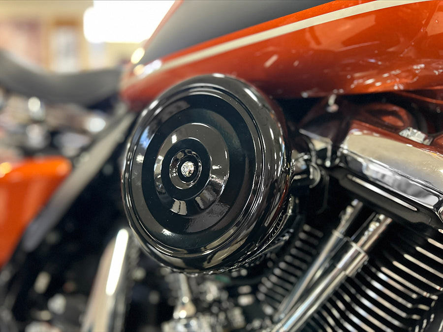 Black Round Bobbed Style 7 Air Cleaner Cover