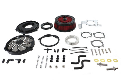 Extreme Billet Air Cleaner Kit Torque Style Black