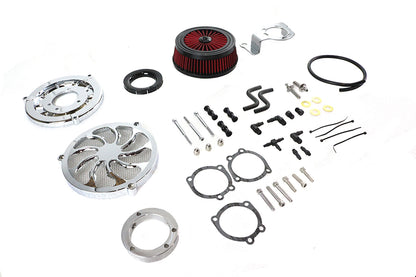 Extreme Billet Air Cleaner Kit Torque Style Chrome