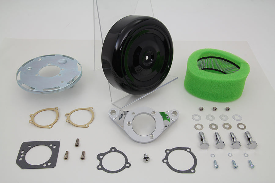 Black Wyatt Gatling Air Cleaner Assembly
