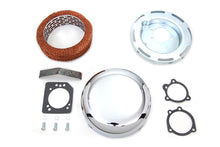 7 Round Air Cleaner Assembly Chrome