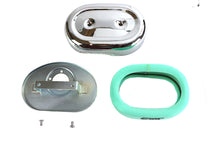 Oval Air Cleaner Assembly Chrome