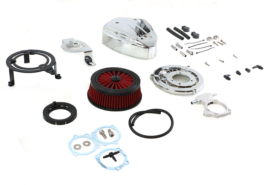 Siren Air Cleaner Assembly Chrome