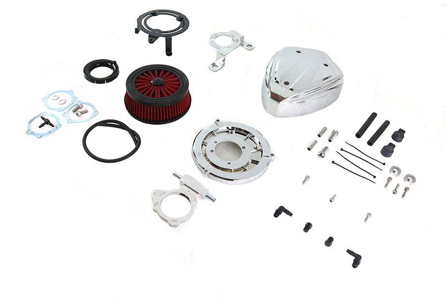 Siren Air Cleaner Assembly Chrome