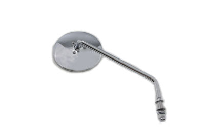 Round Mirror Stainless Steel with Billet Stem