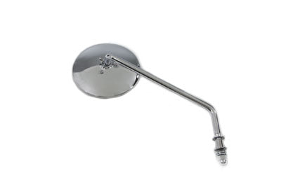 Round Mirror Stainless Steel with Billet Stem