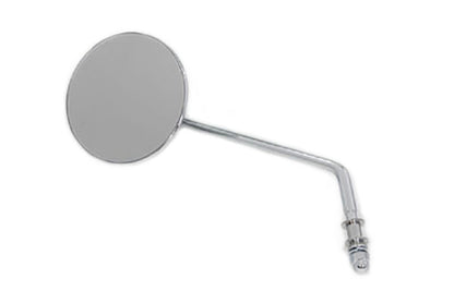Round Mirror Stainless Steel with Billet Stem