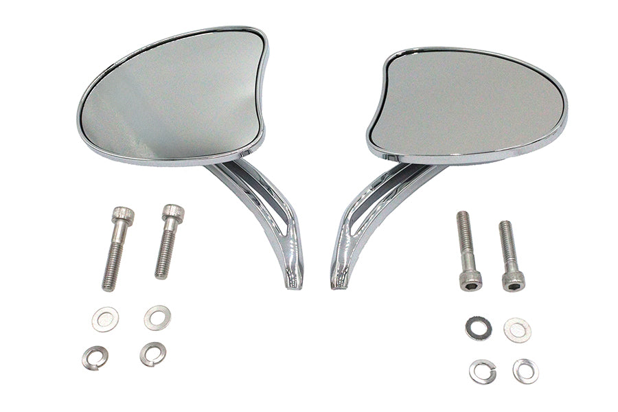 Mini Tapered Mirror Set with Short Slotted Stem