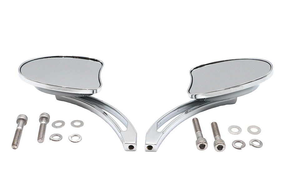 Mini Tapered Mirror Set with Long Slotted Stem