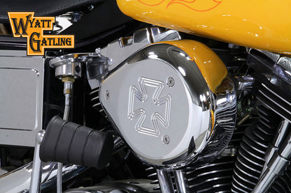 Chrome Wyatt Gatling Air Cleaner Assembly