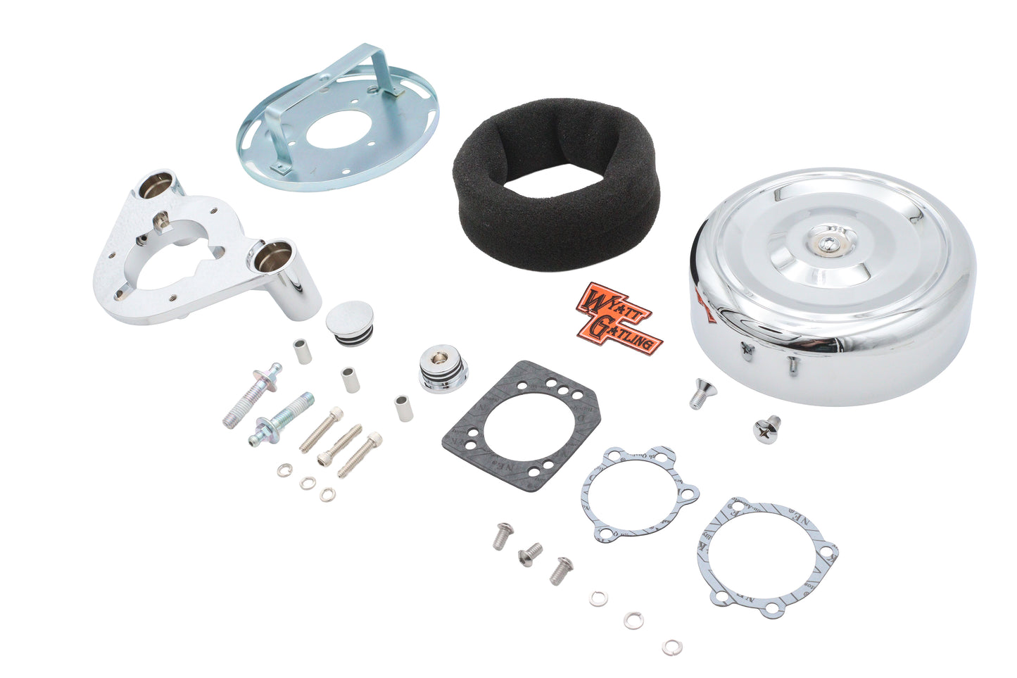 7 Retro Air Cleaner Assembly Chrome