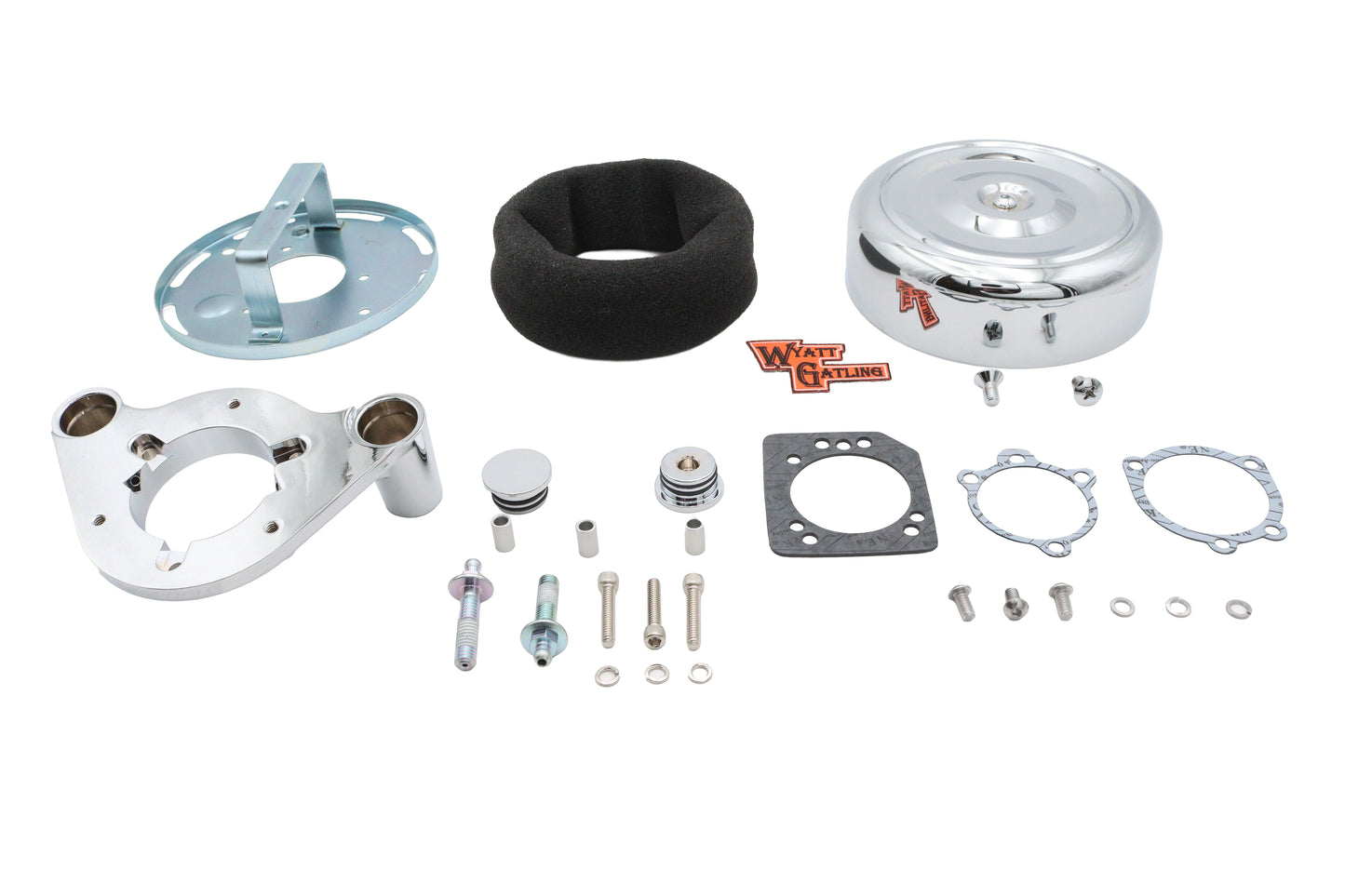 7 Retro Air Cleaner Assembly Chrome