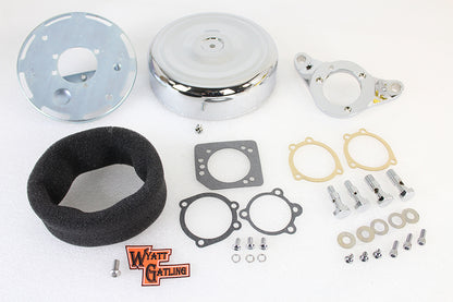 8 Round Air Cleaner Assembly Chrome