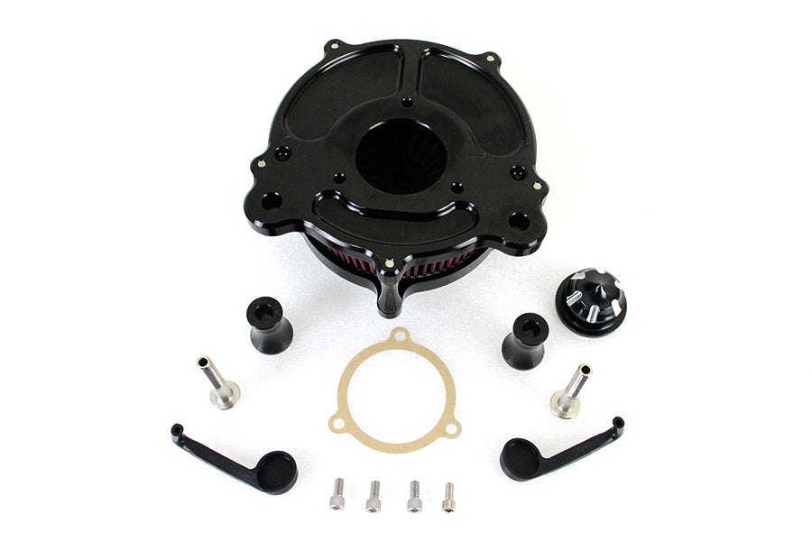 Exposed Filter Air Cleaner Kit Black