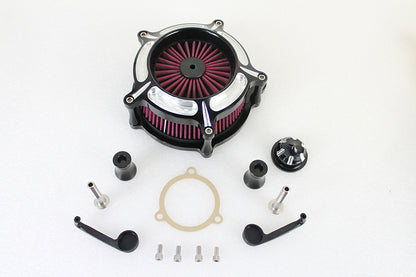 Exposed Filter Air Cleaner Kit Black